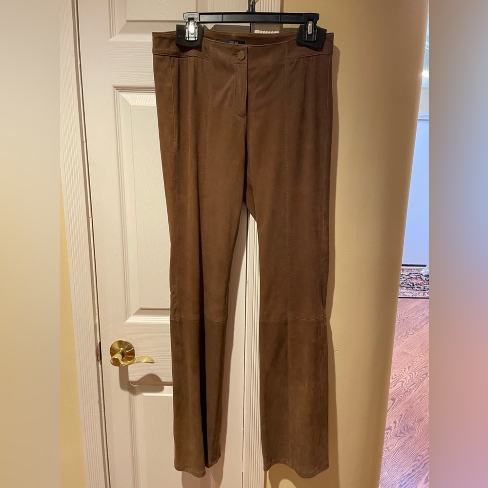 Real Suede Per Se (Carlisle) Trouser size 8, Light Brown